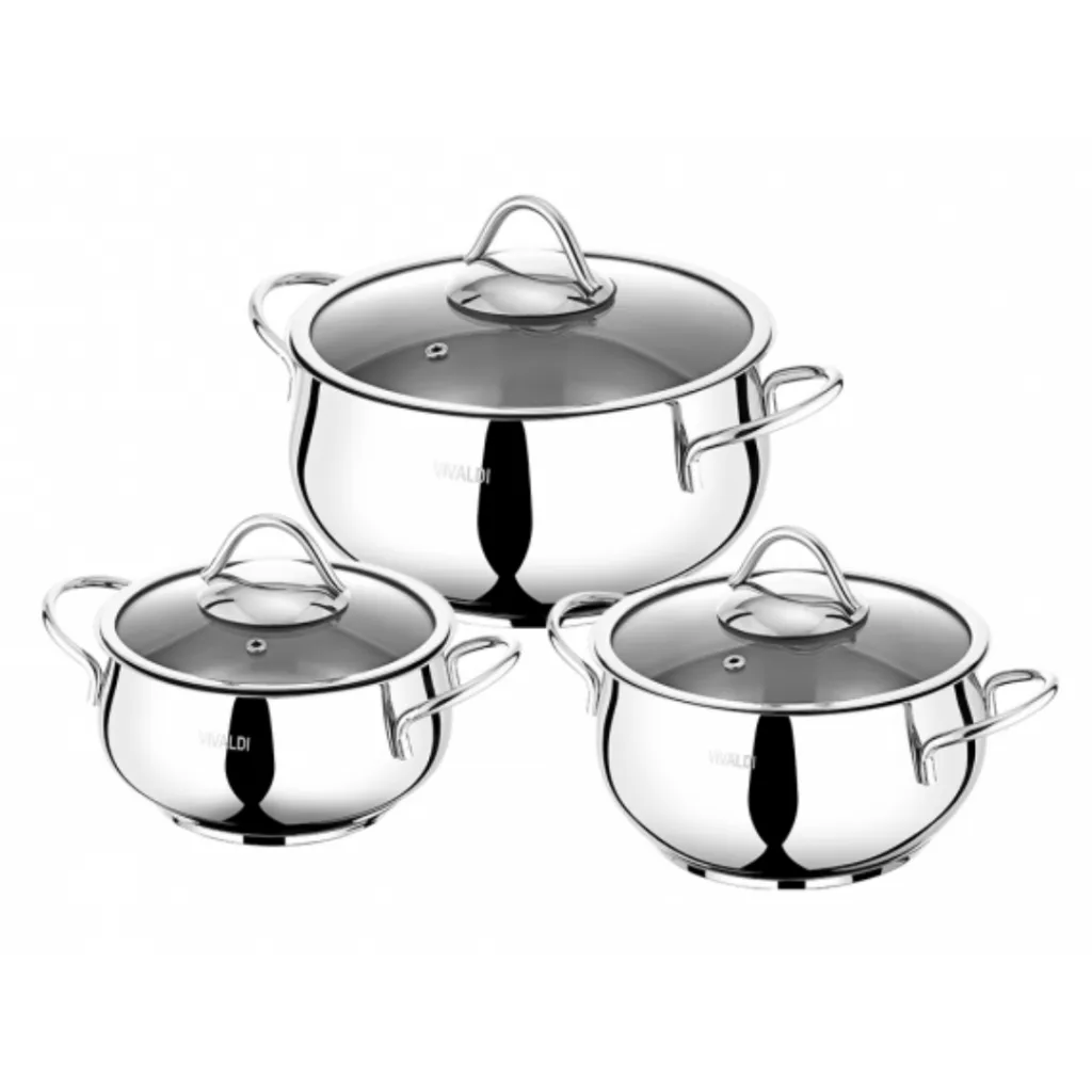Batterie De Cuisine 6 pièces Ufo - Inox 1810 - Argent (3).webp