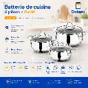 Batterie De Cuisine 6 pièces Ufo - Inox 1810 - Argent (4).webp