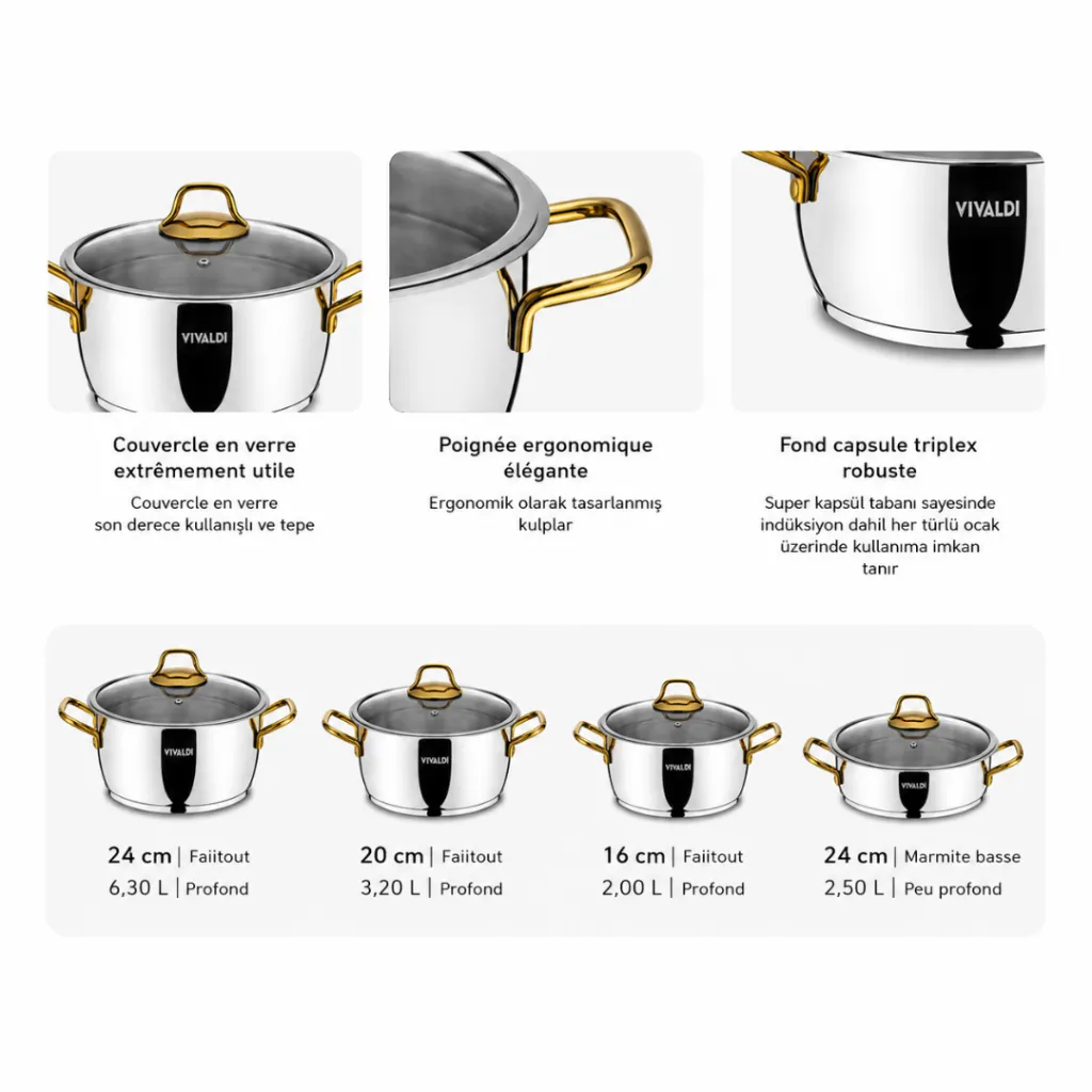 Batterie de cuisine Vivaldi 8 pièces-Doré (1).webp