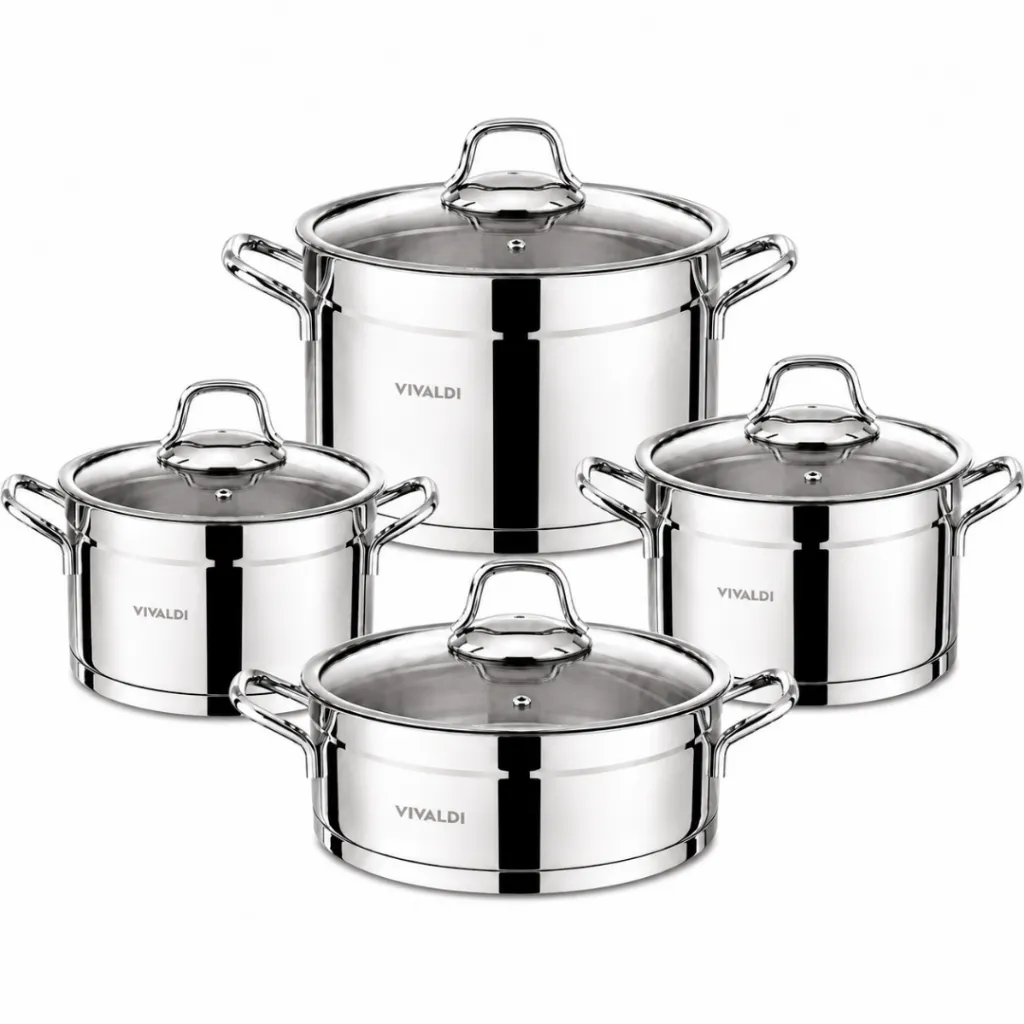 Batterie De Cuisine 8 pièces sedef- Poignées argent 1604-A (6).webp