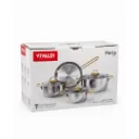 Batterie De Cuisine En Inox 1810 Vivaldi Perla- 7 pièces - Doré (2).webp