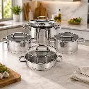 Batterie De Cuisine En Inox 1810-Vivaldi Premium 8 Pièces - Argent (5).webp