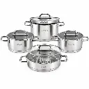 Batterie De Cuisine En Inox 1810-Vivaldi Premium 8 Pièces - Argent (6).webp