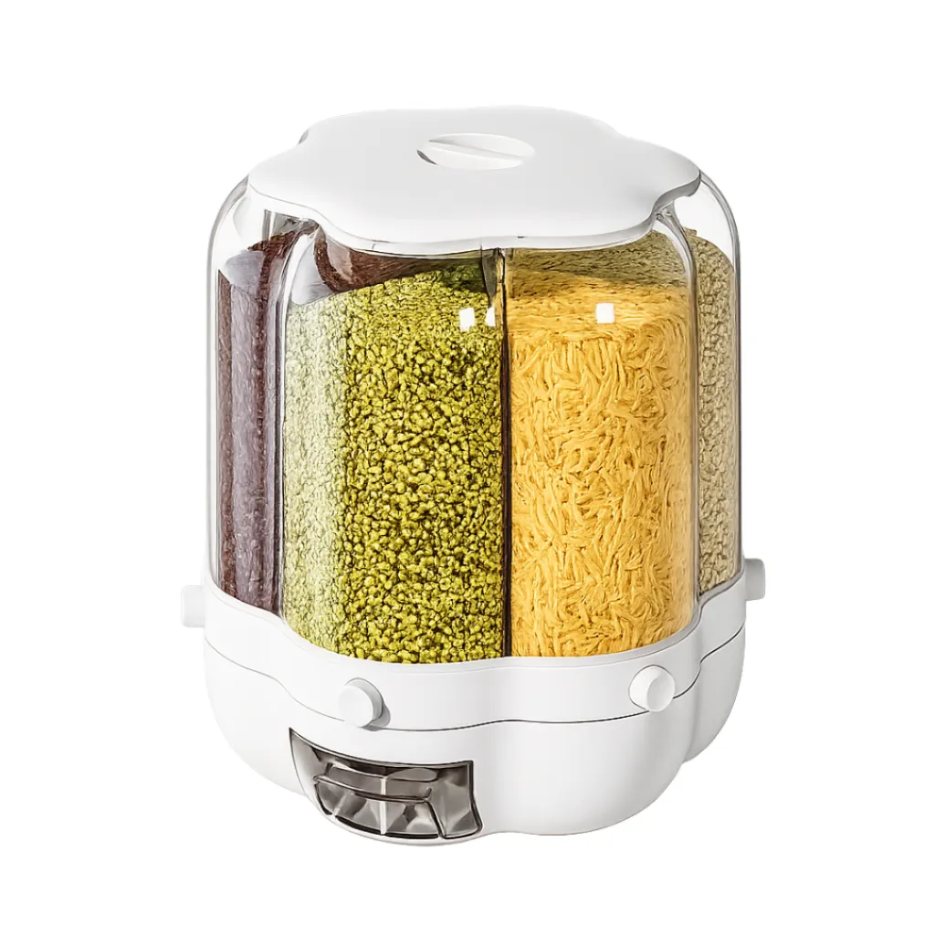 Distributeur De Céréales Rotatif à 6 Compartiments - 7 Litre (1).webp