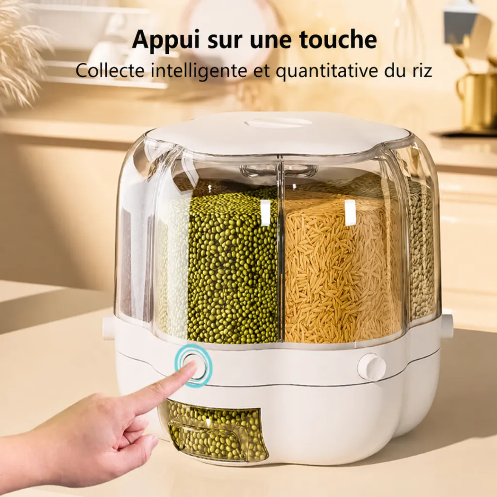 Distributeur De Céréales Rotatif à 6 Compartiments - 7 Litre (3).webp
