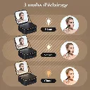 Organisateur De Maquillage Multifonctionnel Avec Miroir LED - Noir (9).webp