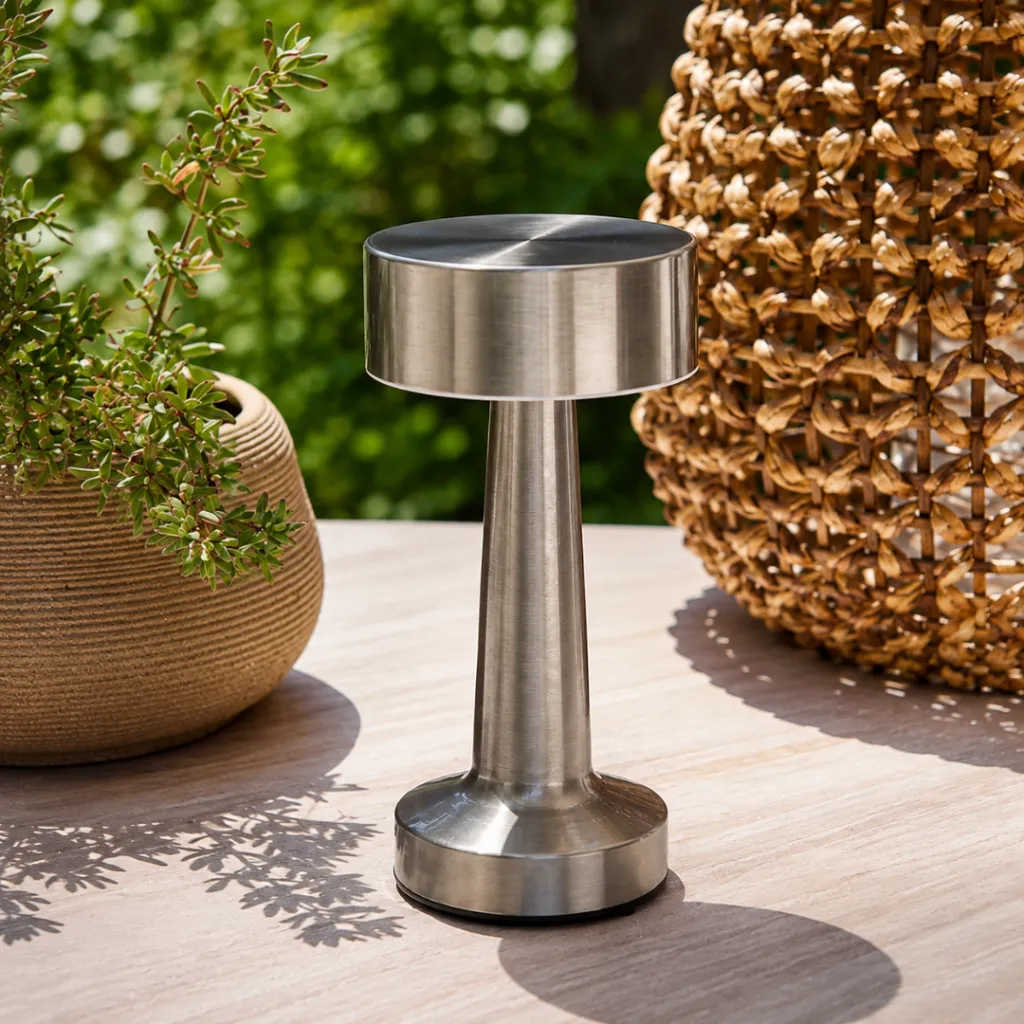 Lampe De Table Rechargeable- Argent (3).webp