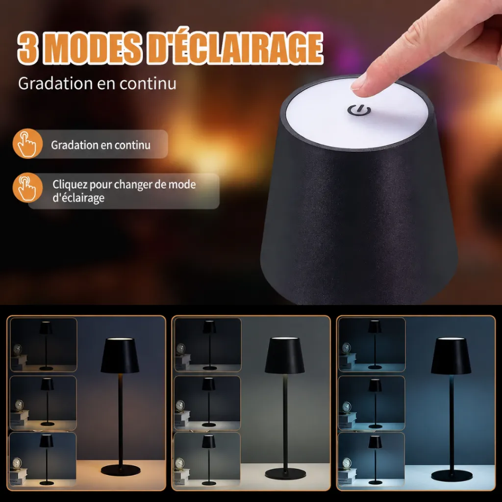 Lampe De Table Rechargeable- Noir (3).webp