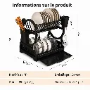 Egouttoir A Vaisselle En Plastique- Noir (3).webp
