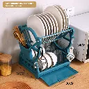 Egouttoir A Vaisselle En Plastique- Bleu (1).webp