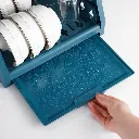 Egouttoir A Vaisselle En Plastique- Bleu (6).webp