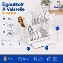 Egouttoir A Vaisselle En Plastique- Blanc (3).webp