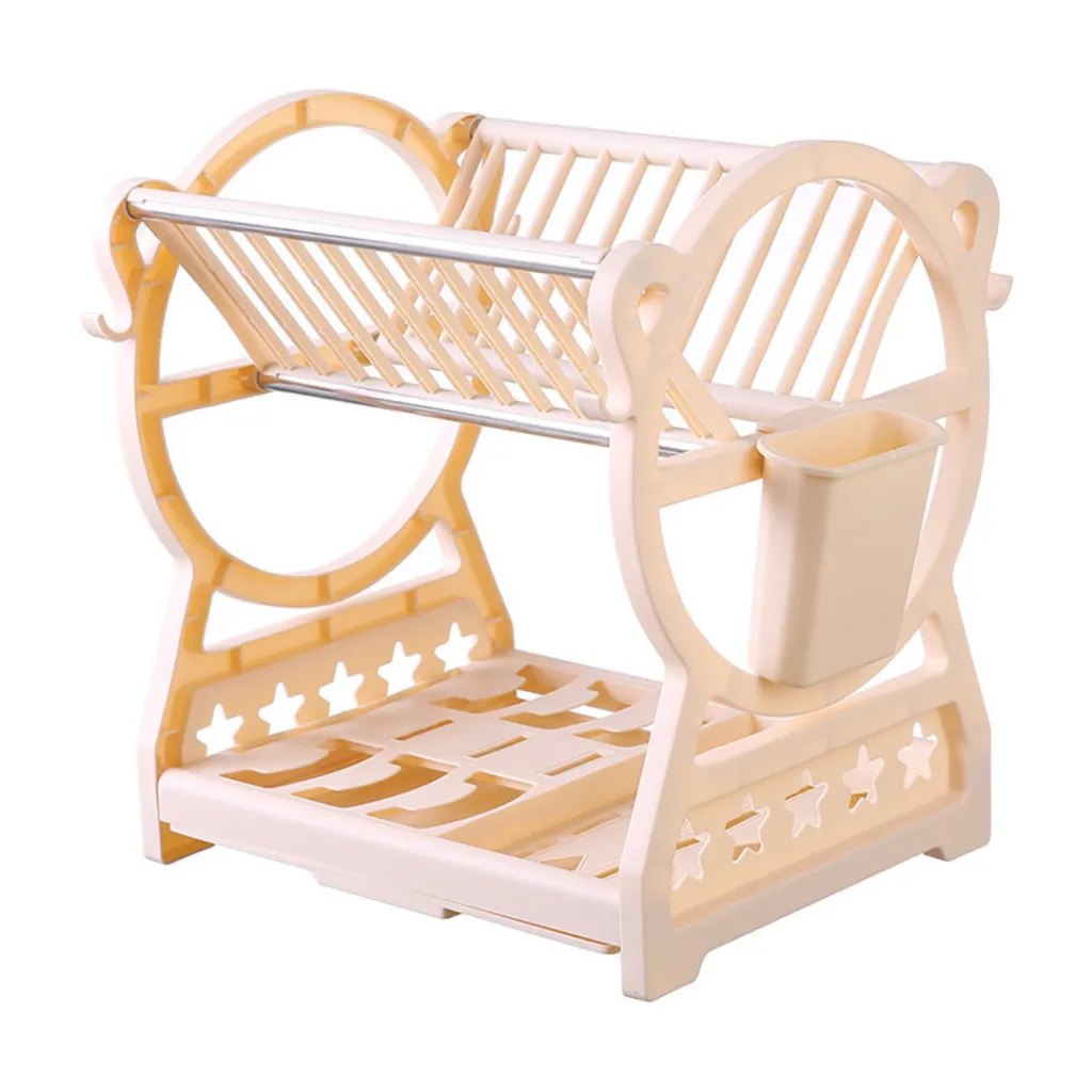 Egouttoir A Vaisselle En Plastique Beige (1).webp