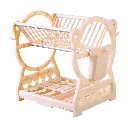 Egouttoir A Vaisselle En Plastique Beige (1).webp