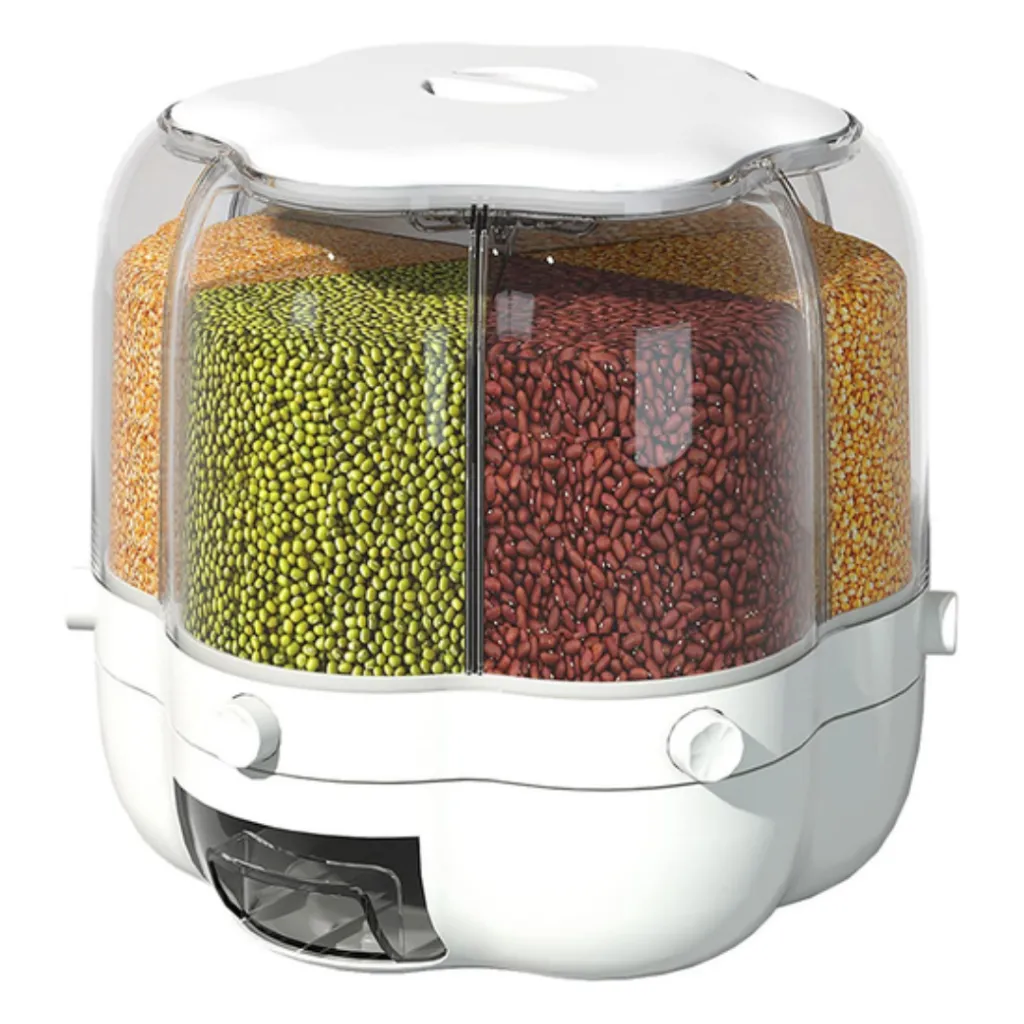 Distributeur De Céréales Rotatif- 6 Compartiments - 7 L- Blanc (4).webp