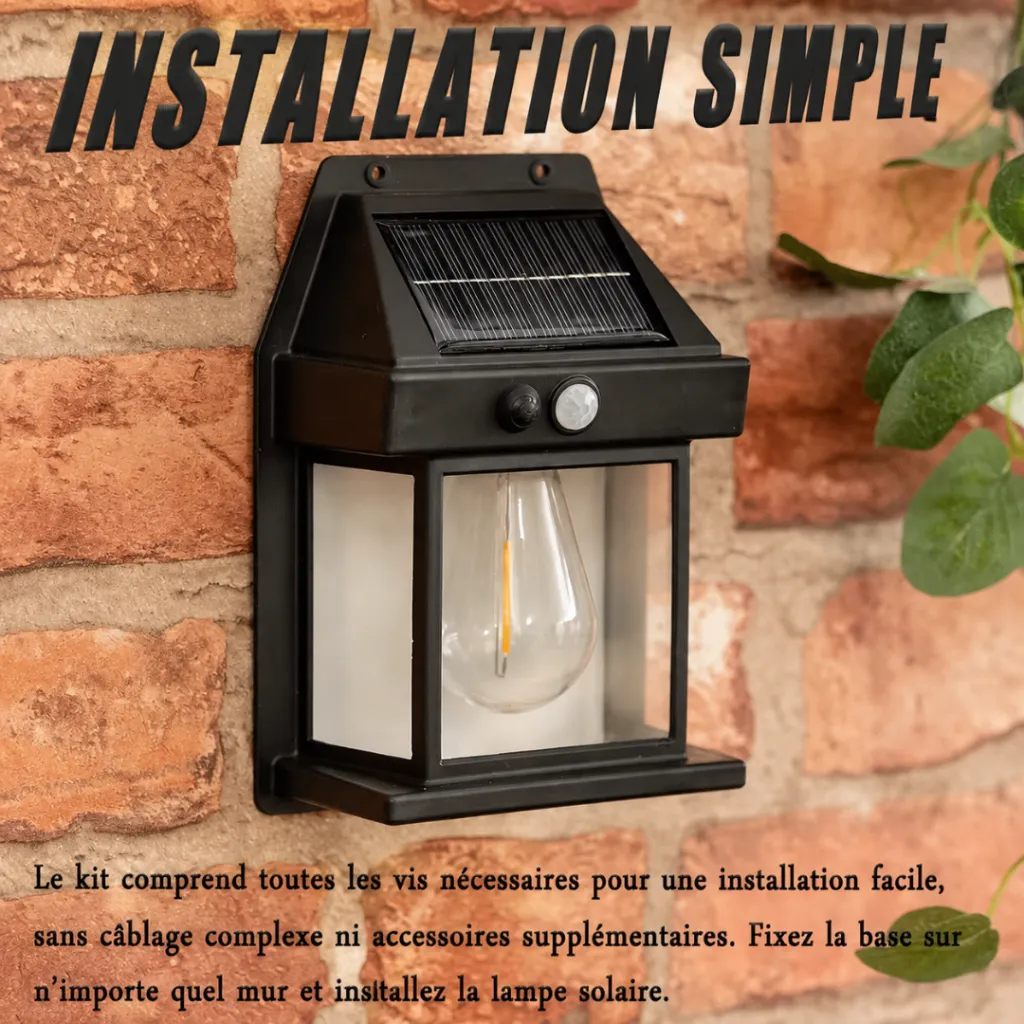 Lampe Solaire Murale Avec Détecteur -1W (8).webp