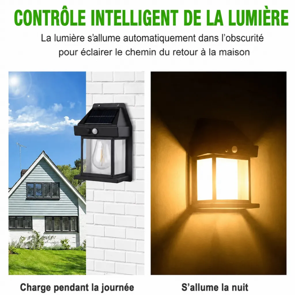 Lampe Solaire Murale Avec Détecteur -1W (3).webp