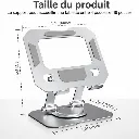 Support Tablette Pliable Rotatif 360°- Argent (9).webp