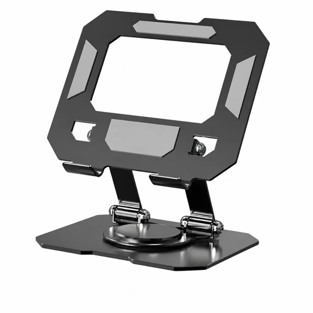 Support Tablette Pliable Rotatif 360°- Noir (4).webp