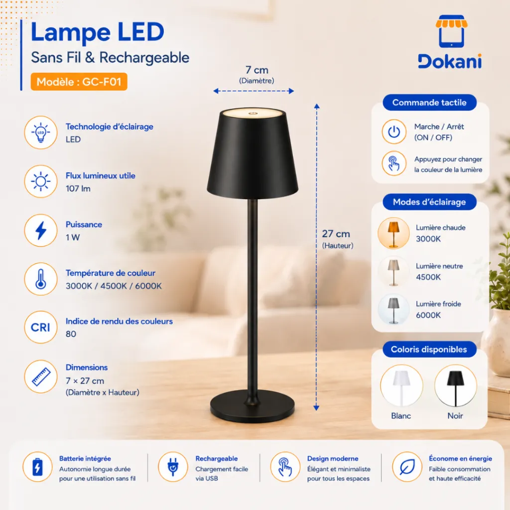 Lampe De Table Rechargeable- Noir (14).webp