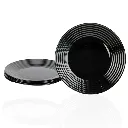 Lot De 6 Assiettes Plates Luminarc Harena Noir 25 cm (1).webp