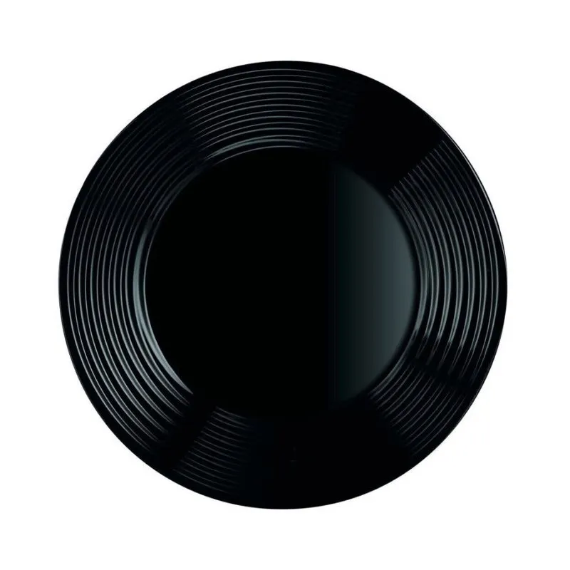 Lot De 6 Assiettes Plates Luminarc Harena Noir 25 cm (2).webp