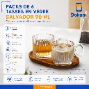 Packs De 6 Tasses En Verre Salvador 90 ml.webp