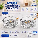 Pack De 2 Cendriers En Verre 10,5 cm (2).webp