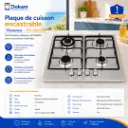 Plaque De Cuisson Encastrable En Inox 4 Feux Emaille- Florence (7).webp