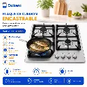 Plaque De Cuisson Encastrable En Inox 4 Feux Fonte- Florence (2).webp