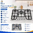 Plaque De Cuisson Encastrable En Inox 5 Feux Fonte- Florence (10).webp