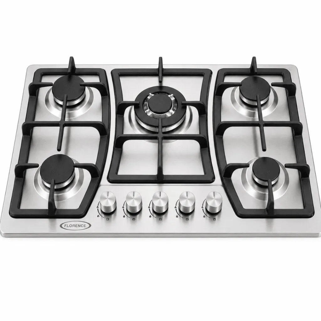 Plaque De Cuisson Encastrable En Inox 5 Feux Fonte- Florence (9).webp