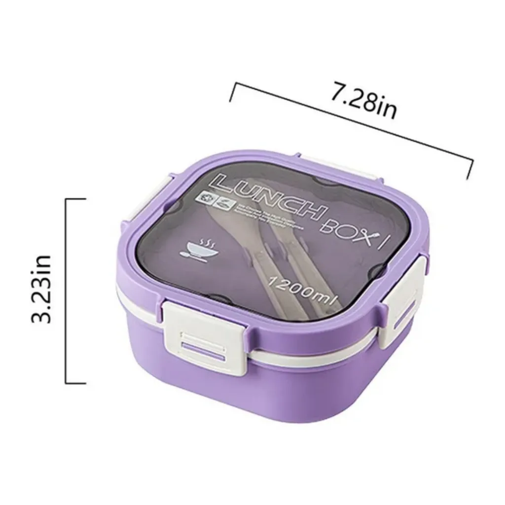Lunch Box Isotherme carré 1200 ml Violet (2).webp