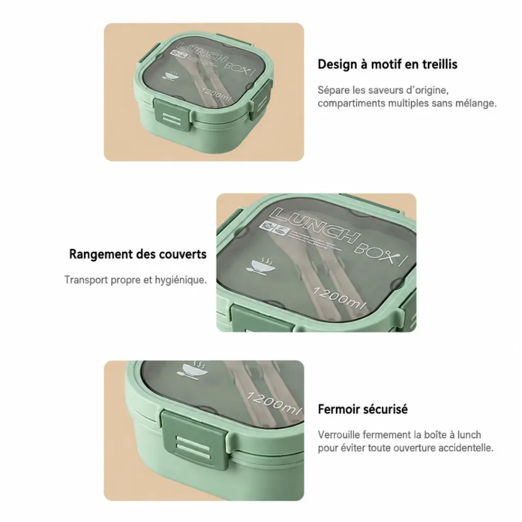 Lunch Box Isotherme carré 1200 ml Vert (2).webp