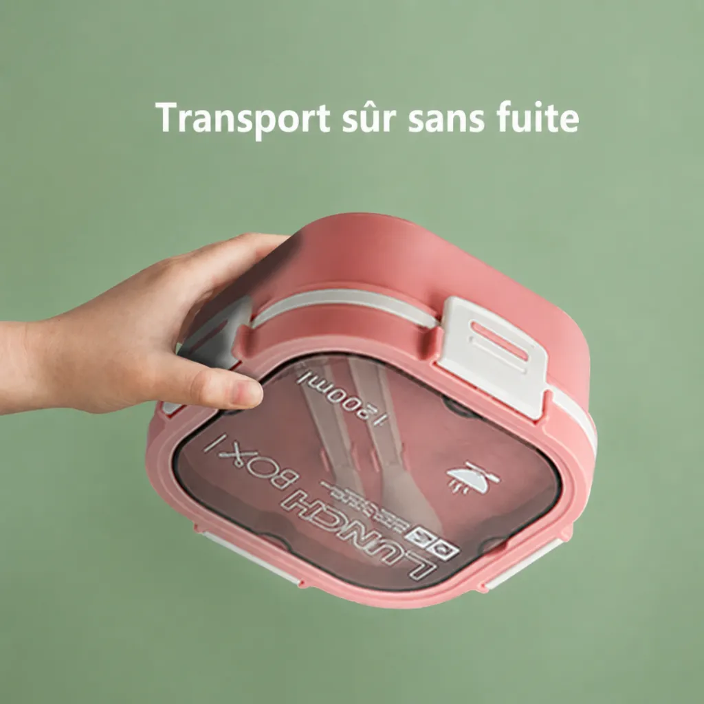 Lunch Box Isotherme carré 1200 ml Rose (3).webp