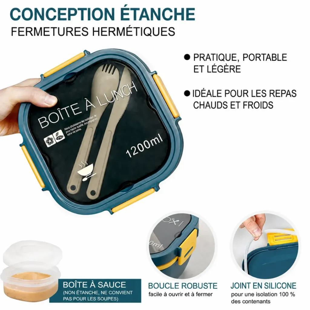 Lunch Box Isotherme carré 1200 ml Bleu (5).webp