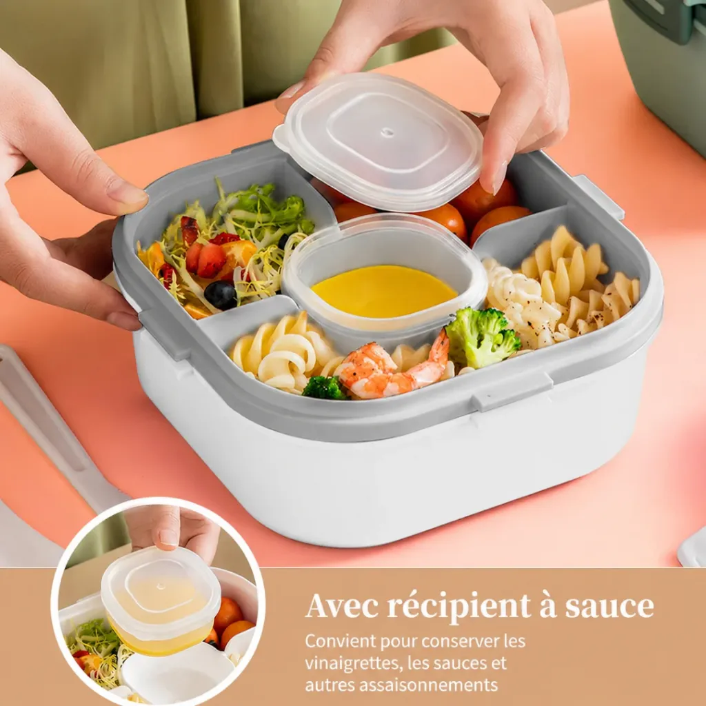 Lunch Box Isotherme carré 1200 ml Blanc (4).webp