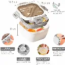 Lunch Box Isotherme carré 1200 ml Blanc (3).webp