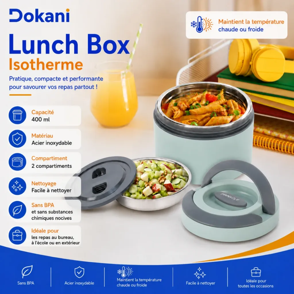 Lunch Box Isotherme Pinnacle 400 ml Vert.webp