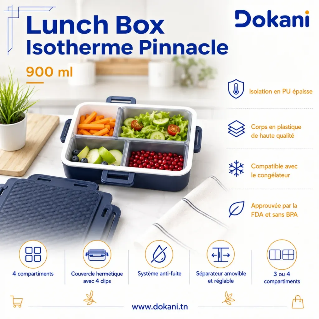 Lunch Box Isotherme Pinnacle 900 ML Bleu (1).webp
