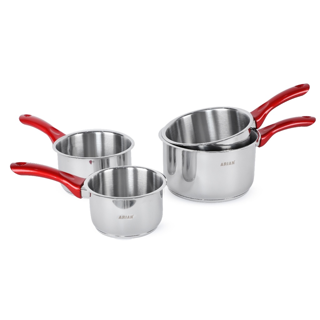 Ensemble de 4 casseroles Inox Arian