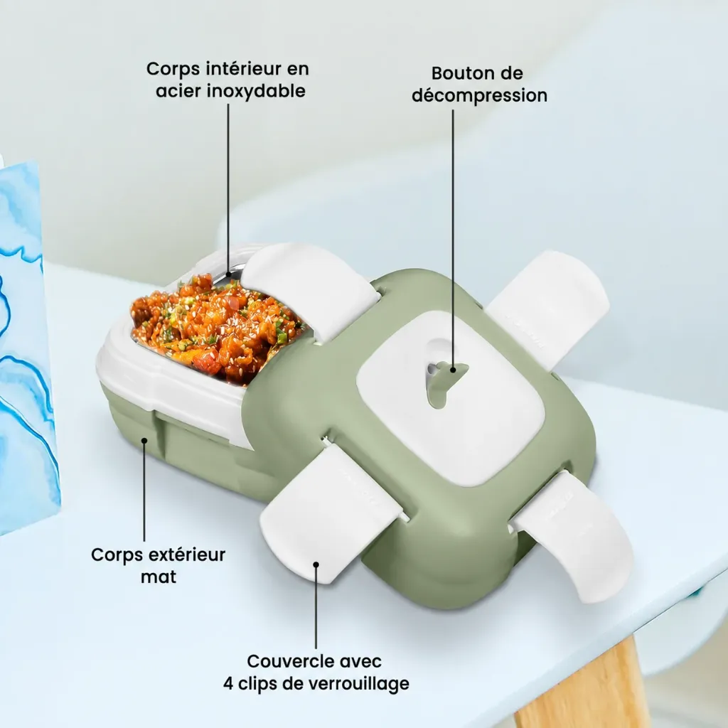 Lunch Box Isotherme Pinnacle 500 ml Vert (4).webp
