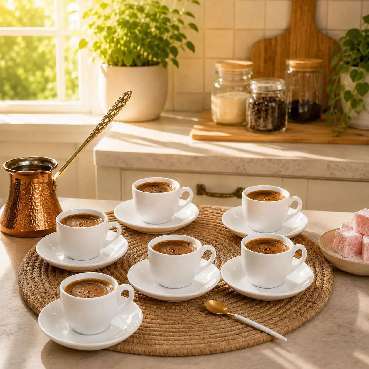 Lot De 6 Tasse à Café Tasse et Sous Tasses Luminarc Blanc 9cl.webp