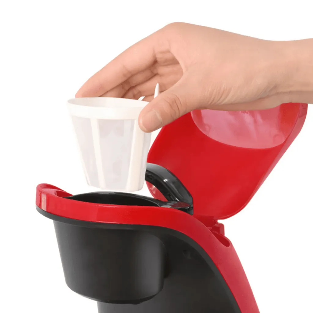 Machine a Café Avec 2 Tasses Lexical 450W Rouge (6).webp