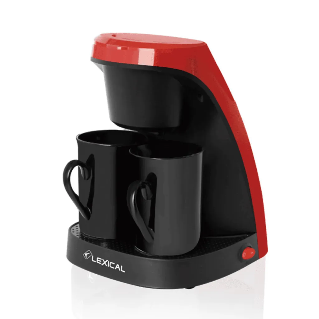 Machine a Café Avec 2 Tasses Lexical 450W Rouge (5).webp