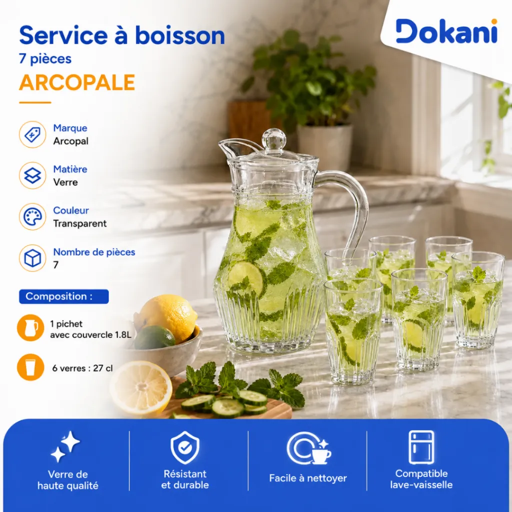 Service A Boisson 7 Pièces ARCOPALE.webp