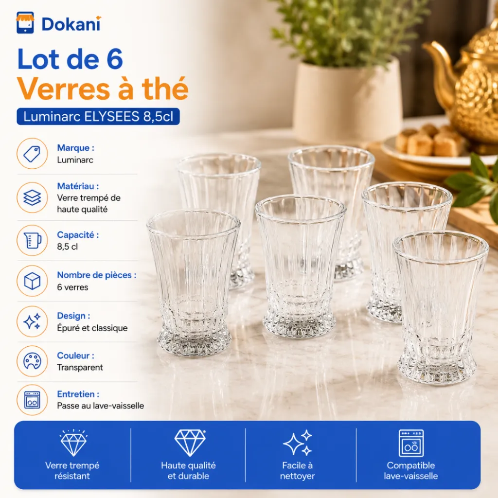 Lot de 6 Verres A Thé Luminarc ELYSEES 8,5cl (2).webp