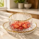 Service à Dessert En Verre Avec Sous Coupelles - 12 Pièces2.webp