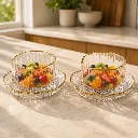 Service à Dessert En Verre Avec Sous Coupelles - 12 Pièces1.webp