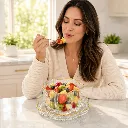 femme-mange-salade-fruits-bol-floral.webp